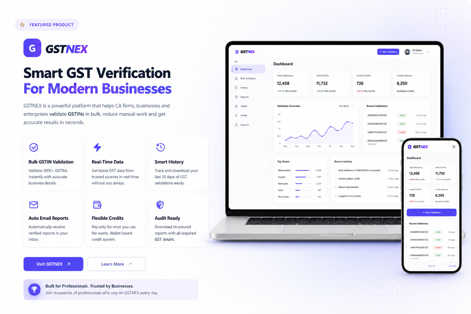 GSTNEX Dashboard